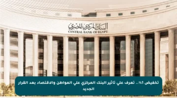 تخفيض 1%.. تعرف على تأثير البنك المركزي على المواطن والاقتصاد بعد القرار الجديد